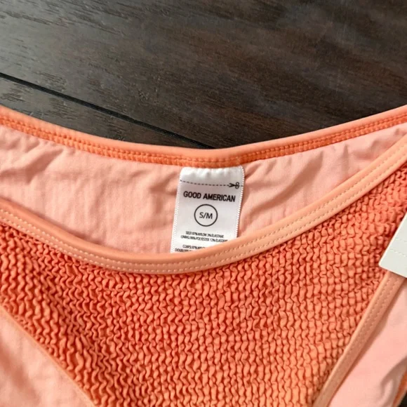 NEW Good American Always Fits Classic Bikini Bottom in Peach Ombre Size S/M - Picture 4 of 5